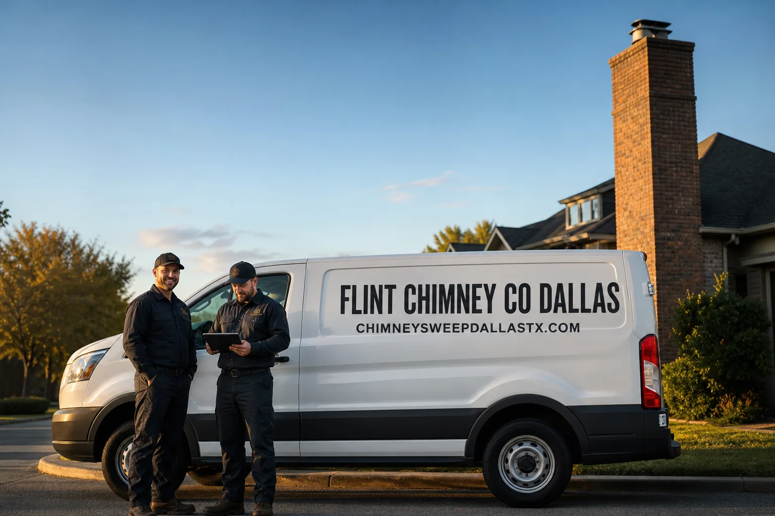 Flint Chimney Co Dallas chimney cleaning team